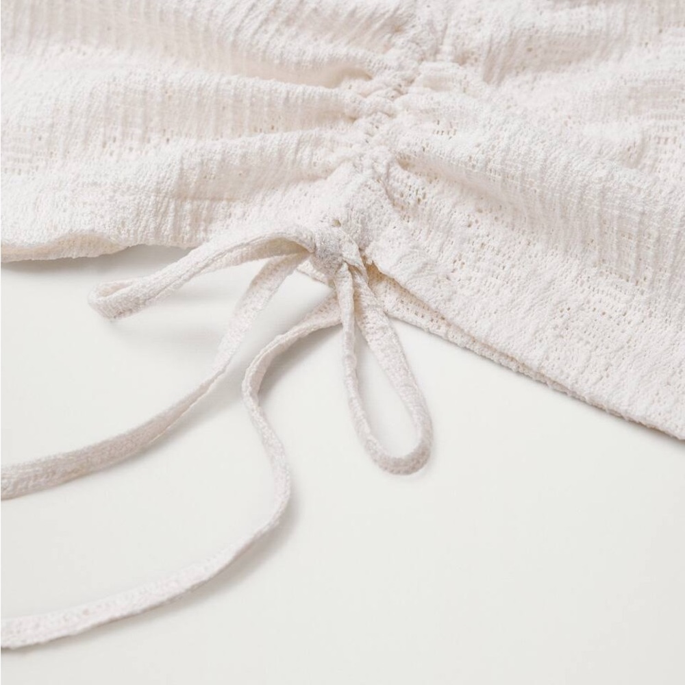 Mango Ruched openwork top - Picture 8 of 10
